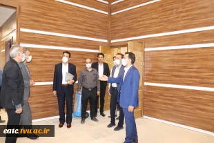 بازدید  مدیر کل طرح های عمرانی دانشگاه فنی و حرفه ای کشور از آموزشکده فنی امام علی (ع) یزد 4