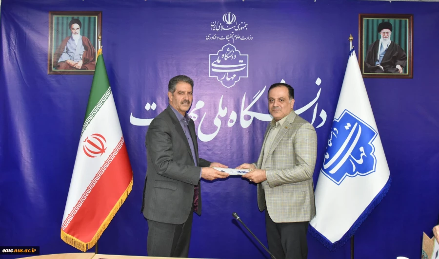 با حضور دکتر زمانی، سرپرست دانشگاه ملی مهارت؛

آیین تکریم و معارفه مدیرکل حوزه ریاست، روابط عمومی و هماهنگی امور استان‌ها صورت گرفت 2