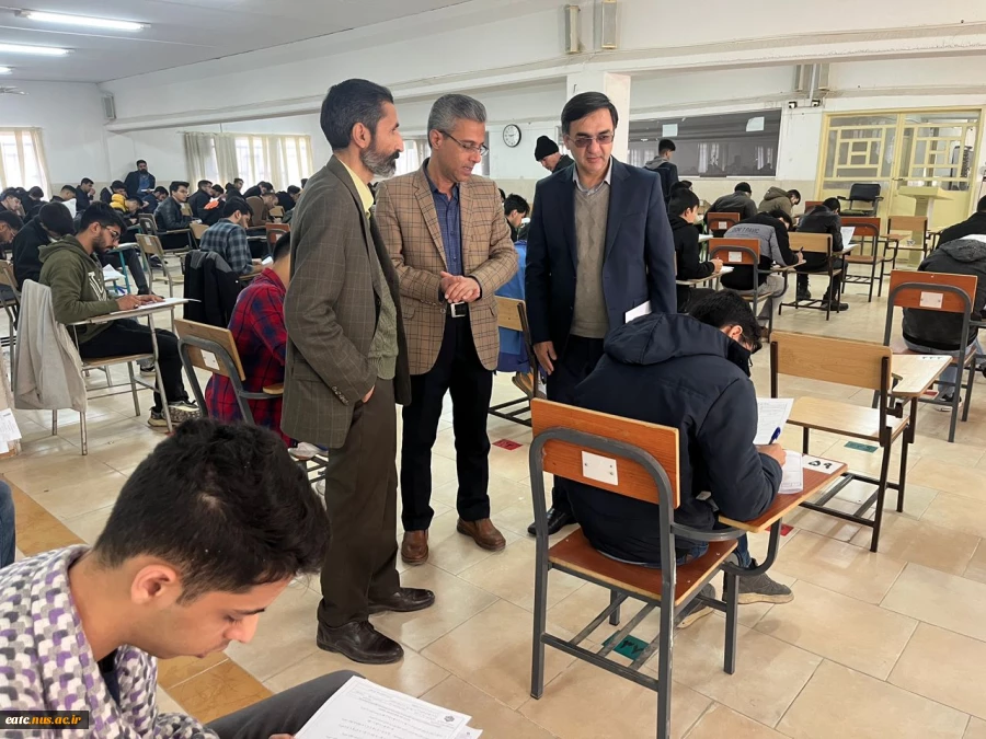 حضور معاونت پژوهشی و مسئول دفتر نظارت و ارزیابی دانشگاه ملی مهارت استان یزد در برگزاری امتحانات پایان ترم آموزشکده امام علی (ع) یزد 3