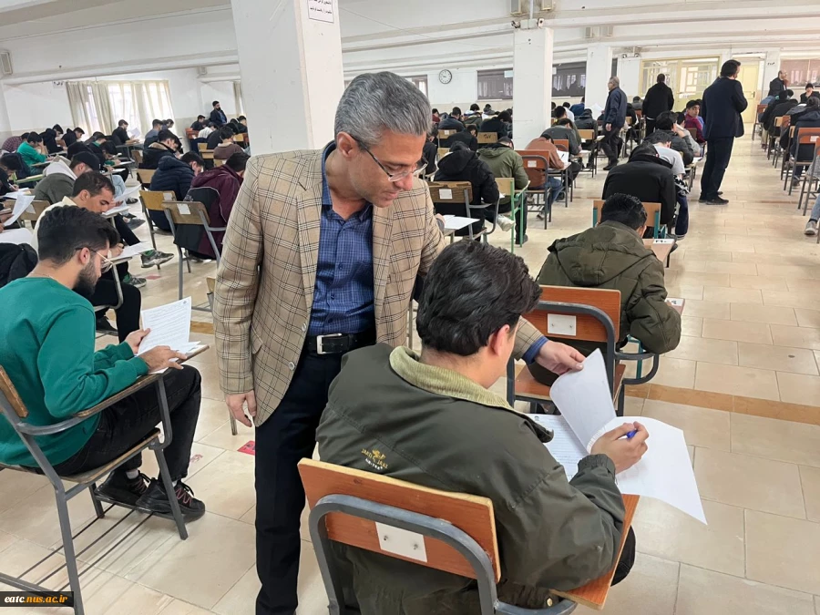 حضور معاونت پژوهشی و مسئول دفتر نظارت و ارزیابی دانشگاه ملی مهارت استان یزد در برگزاری امتحانات پایان ترم آموزشکده امام علی (ع) یزد 5